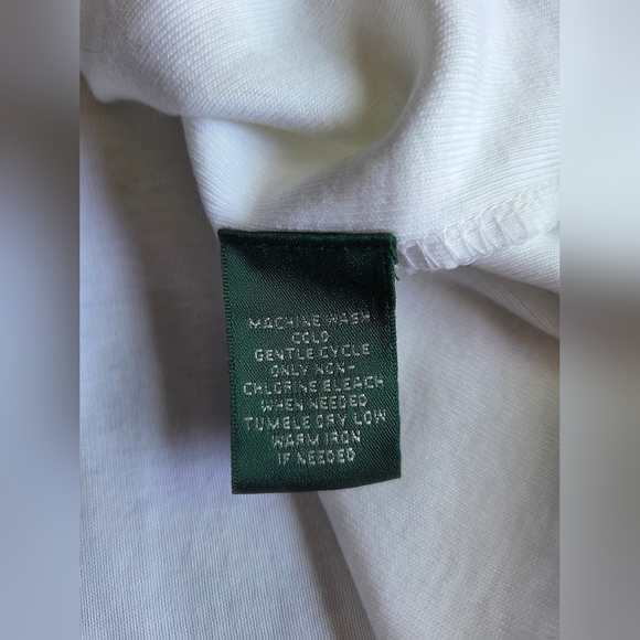 New With Tags! Lauren White Basic T-Shirt - Picture 3 of 5